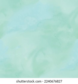 Textura del Pastel de Agua. Plantilla de vectores sutiles de mar. Fondo Del Resumen Del Mar. Fondo del Océano Verde. Fondo de color de agua pálido. Lienzo degradado de color de agua verde. Océano azul sin foco. Pintura de arte acuático.