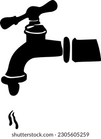 aislamiento vectorial de icono de paleta de agua en fondo blanco