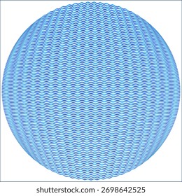 Ilustrações de padrão de água em uma peça esférica