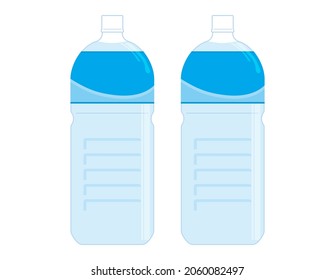 Water PET bottle.　 Vector illustration.