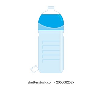 Water PET bottle.　 Vector illustration.