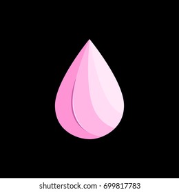 water pink logo vector eps 10