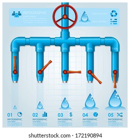 Water Pipe Business Infographic Design Template