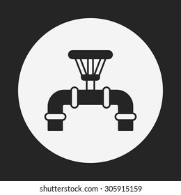 Water pipe icon