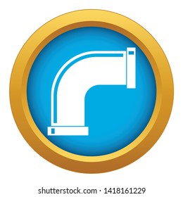 Water pipe icon blue vector isolated on white background for any design
