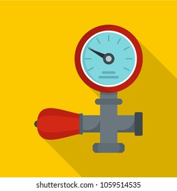 Water pipe icon. Flat illustration of water pipe vector icon for web