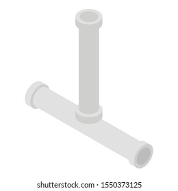 Water pipe icon. Isometric of water pipe vector icon for web design isolated on white background