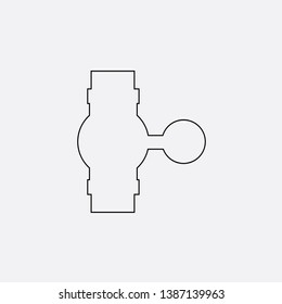 water pipe icon sign signifier vector