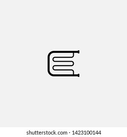 water pipe icon sign signifier vector