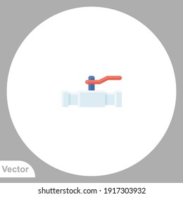 Water pipe icon sign vector. Symbol, logo illustration for web and mobile.