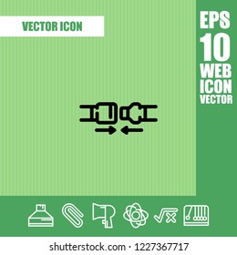 Water Pipe icon vector