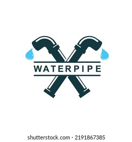 web de la plantilla de diseño de la ilustración del vector de la tubería de agua