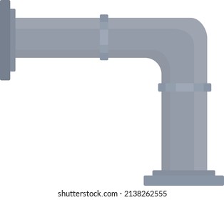 Tubo de agua, ilustración, vector sobre un fondo blanco.