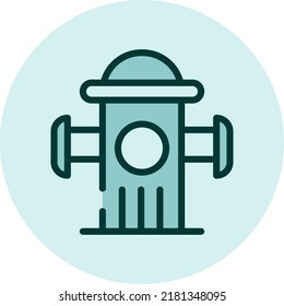 Water pipe, illustration, vector on a white background.