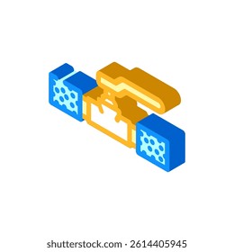 water pipe insulation home maintenance isometric icon vector. water pipe insulation home maintenance sign. isolated symbol illustration