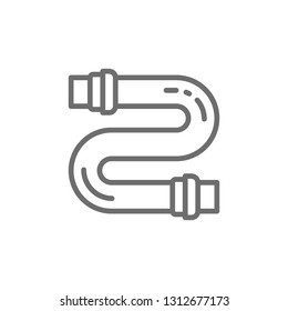 Water pipe line icon.