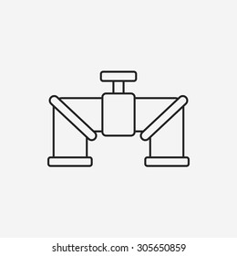 Water pipe line icon