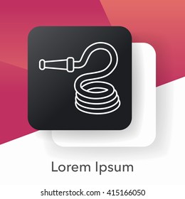 Water pipe line icon