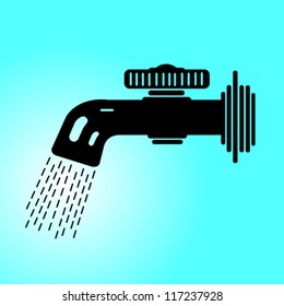 water pipe symbol vector illustration
