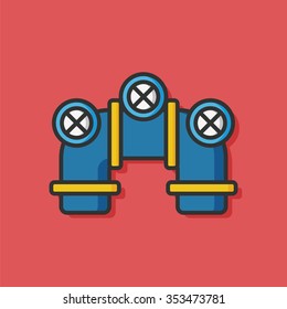Water pipe vector icon