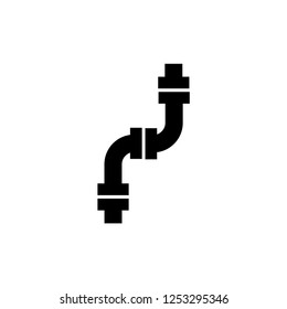Water pipes icon isolated vector sign symbol.