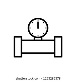 Water pipes icon isolated vector sign symbol.