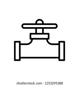 Water pipes icon isolated vector sign symbol.
