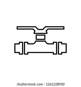 Water pipes icon isolated vector sign symbol.