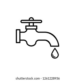 Water pipes icon isolated vector sign symbol.