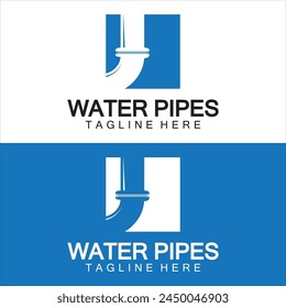 Water Pipes logo icon design template - Vector