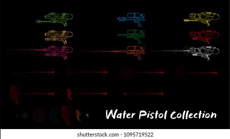 Water Pistol Vector