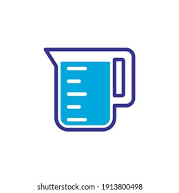 Water Pitcher Icon Vector Color Style Design