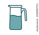 water pitcher icon vector design template simple and clean