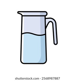 water pitcher icon vector design template simple and clean