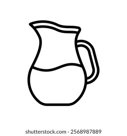 water pitcher icon vector design template simple and clean