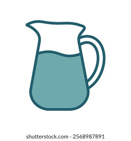 water pitcher icon vector design template simple and clean