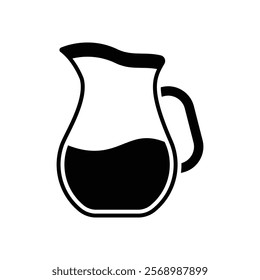 water pitcher icon vector design template simple and clean