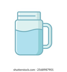 water pitcher icon vector design template simple and clean