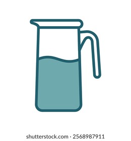 water pitcher icon vector design template simple and clean