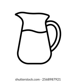 water pitcher icon vector design template simple and clean