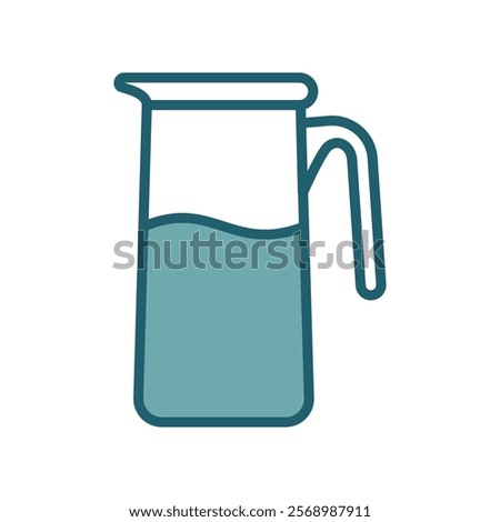 water pitcher icon vector design template simple and clean