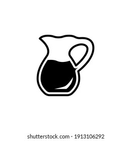 Water Pitcher Icon Vector Glyph Style Design