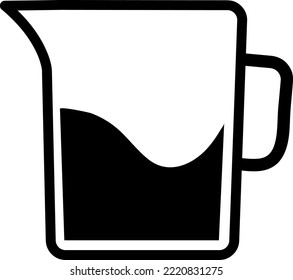 water pitcher icon vector glyph style design on white background..eps