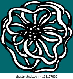 Water plant background. Abstract flower. Abstract microorganism