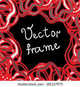 Water plant background. Abstract frame