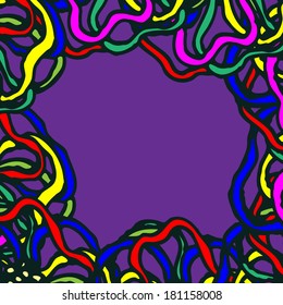 Water plant background. Abstract frame