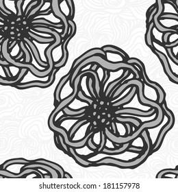 Water plant background. Abstract seamless pattern.