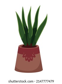 water plant in pot icon