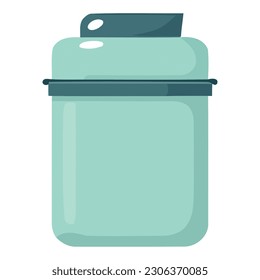 Wasser in Plastikflaschenbehältern auf Weiß