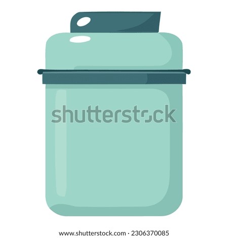 water in plastic bottle container over white